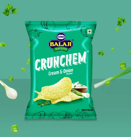 Balaji Crunchem Crem & Onion 135g